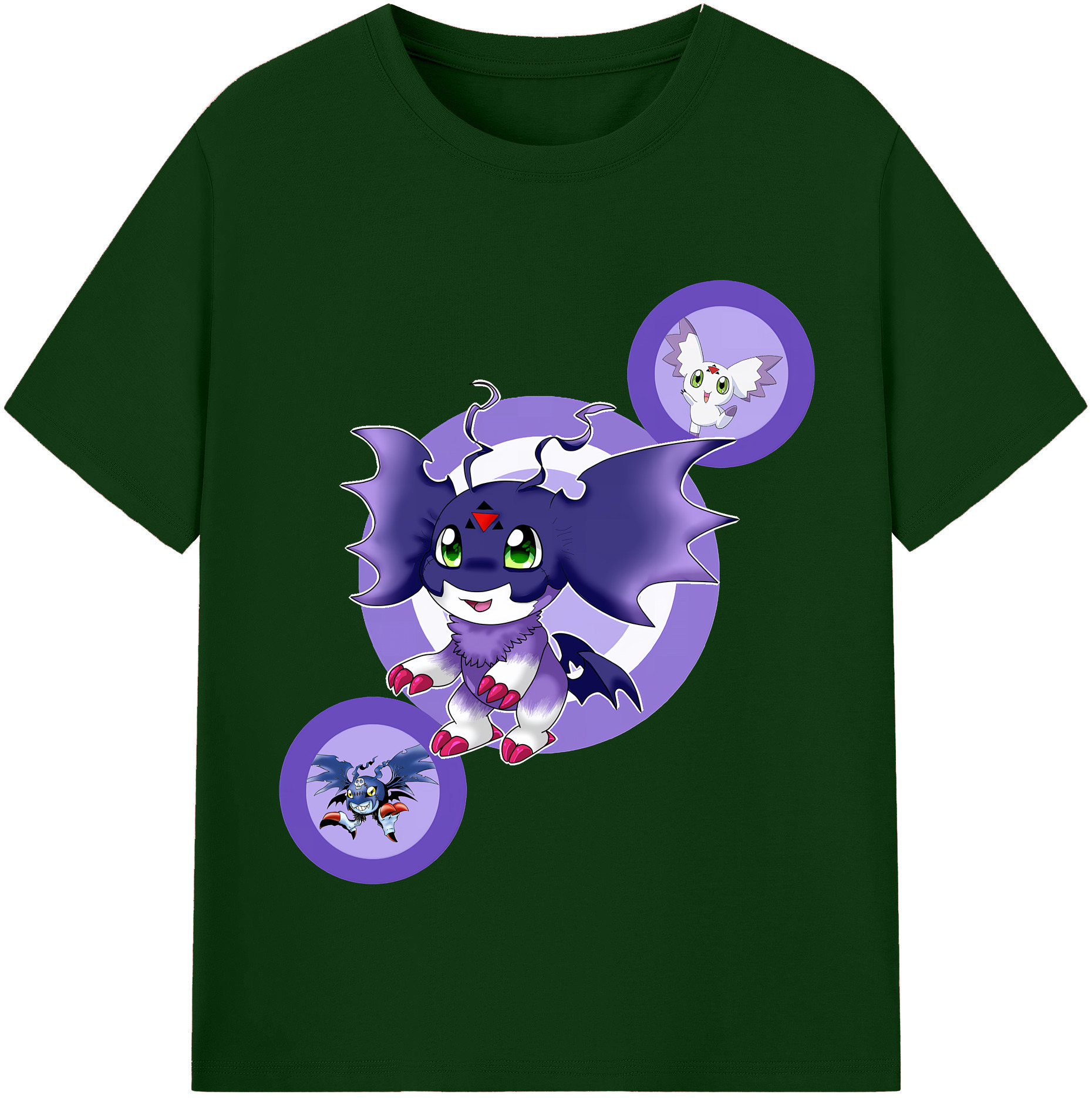 （画像用） Digimon デジタルモンスター/デジモン 綿100％半袖Tシャツ（フロントプリント）